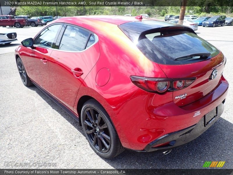 Soul Red Crystal Metallic / Black 2020 Mazda MAZDA3 Premium Hatchback AWD