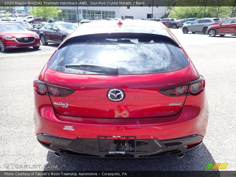 Soul Red Crystal Metallic / Black 2020 Mazda MAZDA3 Premium Hatchback AWD