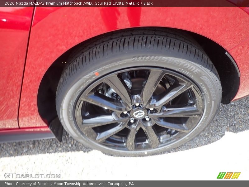 Soul Red Crystal Metallic / Black 2020 Mazda MAZDA3 Premium Hatchback AWD
