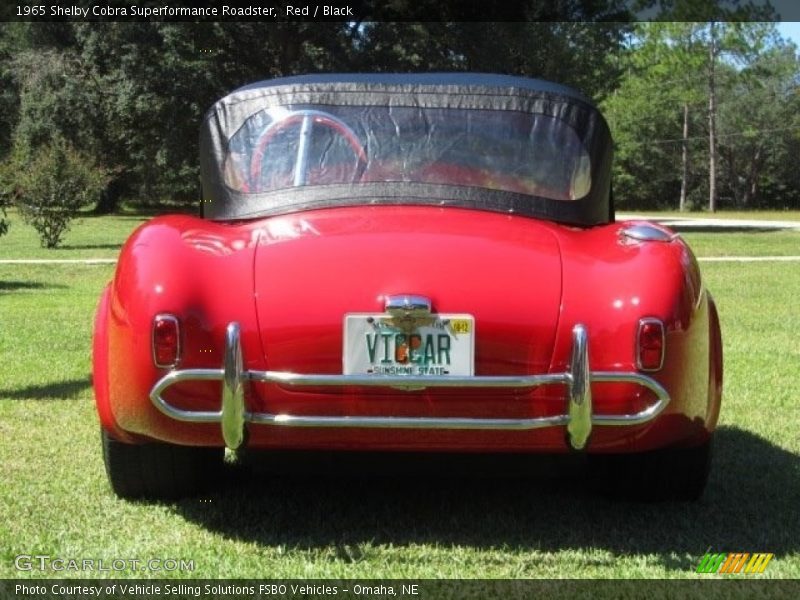 Red / Black 1965 Shelby Cobra Superformance Roadster