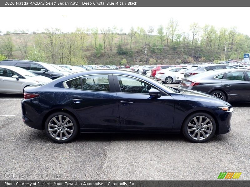 Deep Crystal Blue Mica / Black 2020 Mazda MAZDA3 Select Sedan AWD