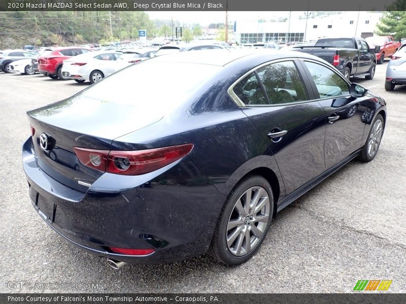 Deep Crystal Blue Mica / Black 2020 Mazda MAZDA3 Select Sedan AWD