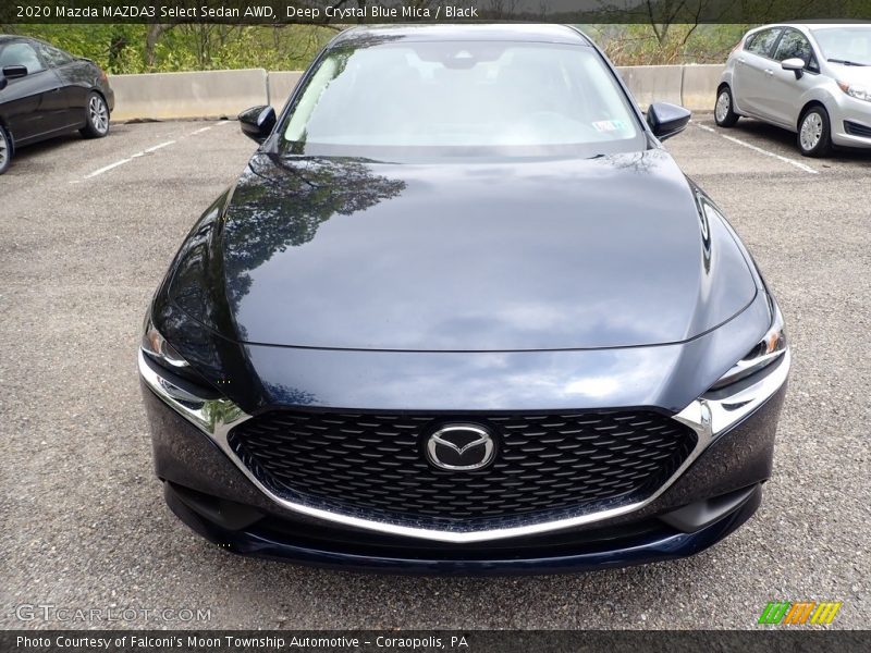 Deep Crystal Blue Mica / Black 2020 Mazda MAZDA3 Select Sedan AWD