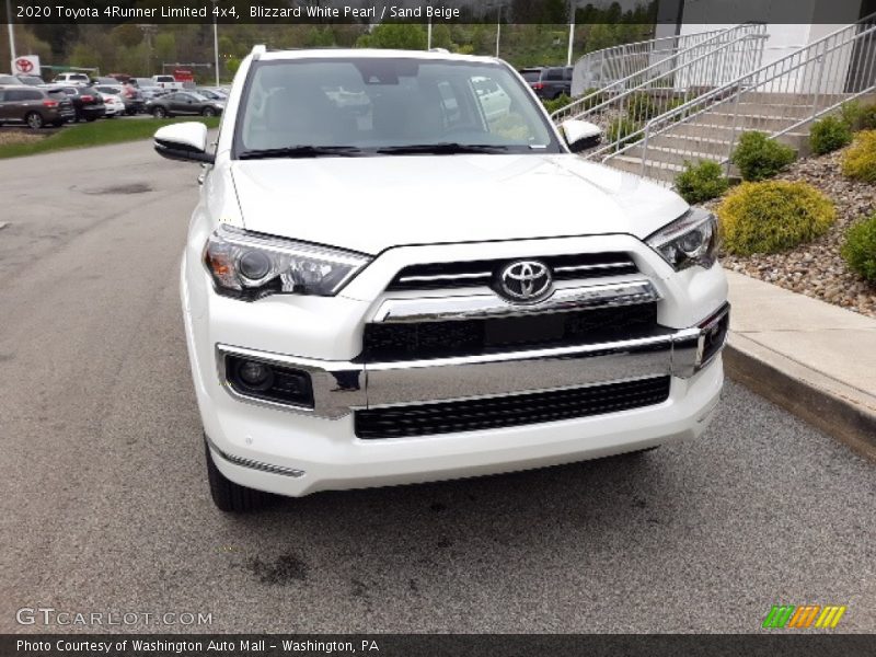 Blizzard White Pearl / Sand Beige 2020 Toyota 4Runner Limited 4x4