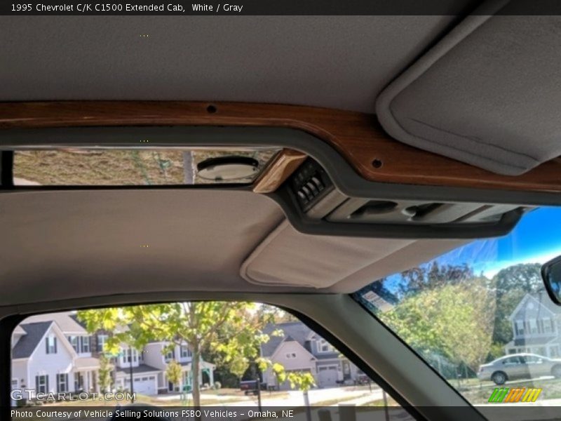 White / Gray 1995 Chevrolet C/K C1500 Extended Cab