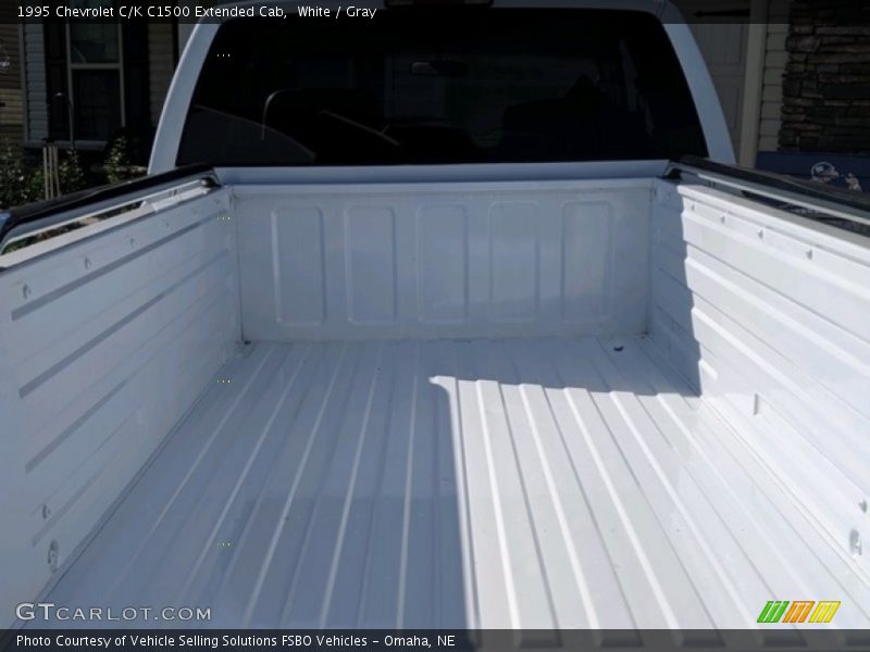 White / Gray 1995 Chevrolet C/K C1500 Extended Cab