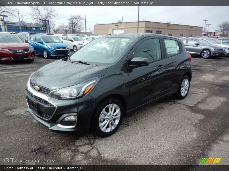 Nightfall Gray Metallic / Jet Black/Dark Anderson Silver Metallic 2020 Chevrolet Spark LT