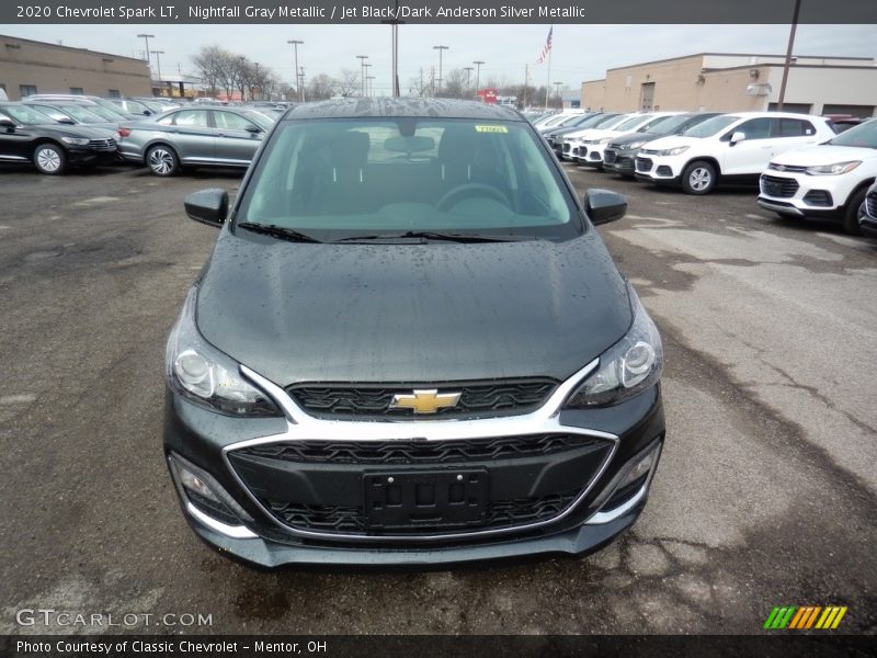 Nightfall Gray Metallic / Jet Black/Dark Anderson Silver Metallic 2020 Chevrolet Spark LT