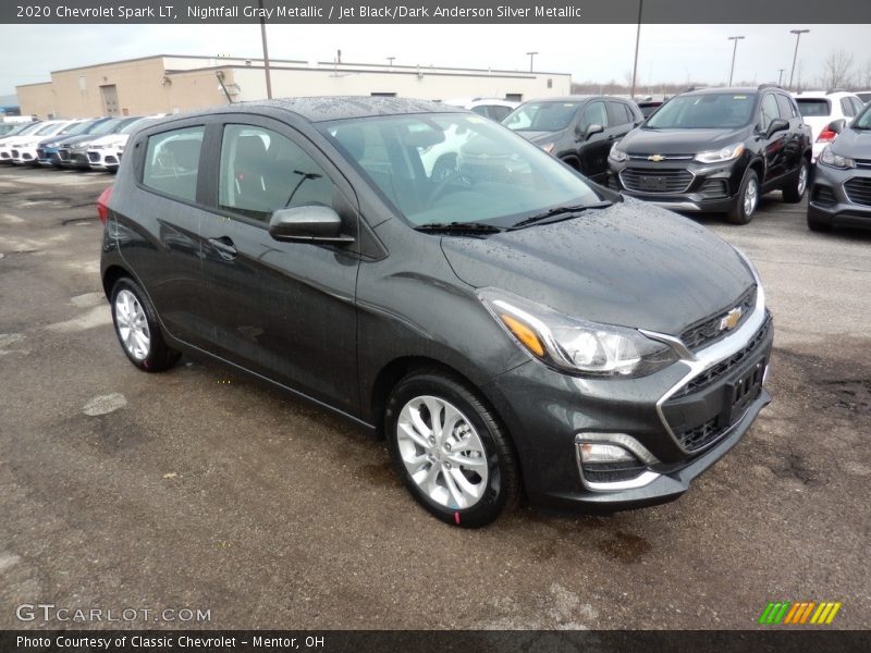 Nightfall Gray Metallic / Jet Black/Dark Anderson Silver Metallic 2020 Chevrolet Spark LT