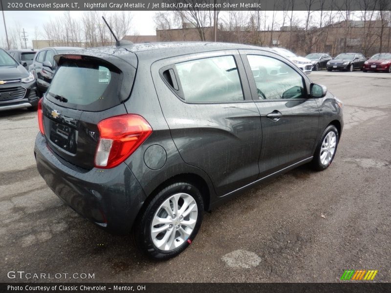 Nightfall Gray Metallic / Jet Black/Dark Anderson Silver Metallic 2020 Chevrolet Spark LT