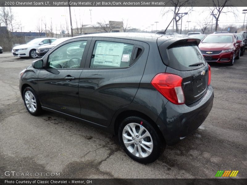 Nightfall Gray Metallic / Jet Black/Dark Anderson Silver Metallic 2020 Chevrolet Spark LT