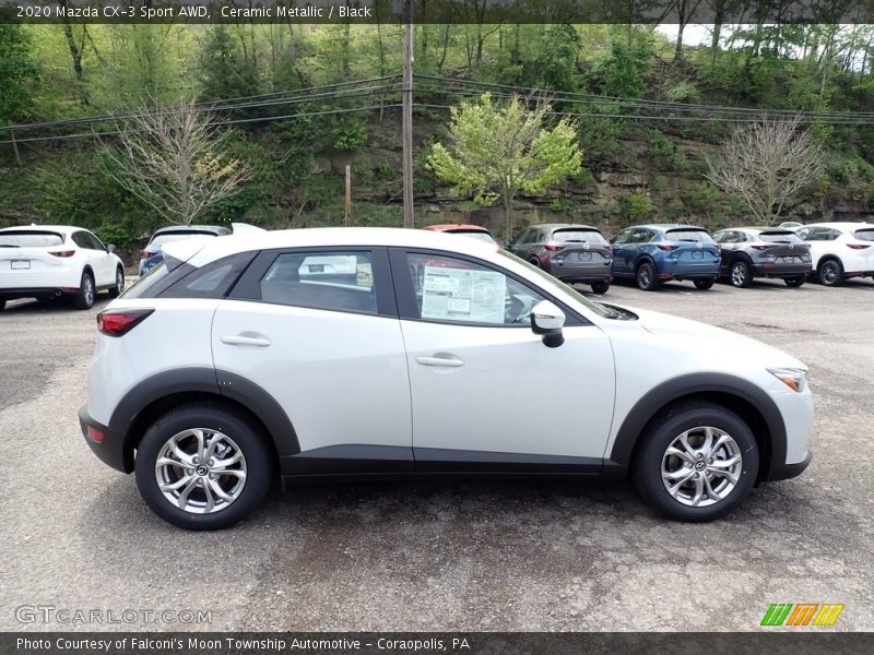 Ceramic Metallic / Black 2020 Mazda CX-3 Sport AWD