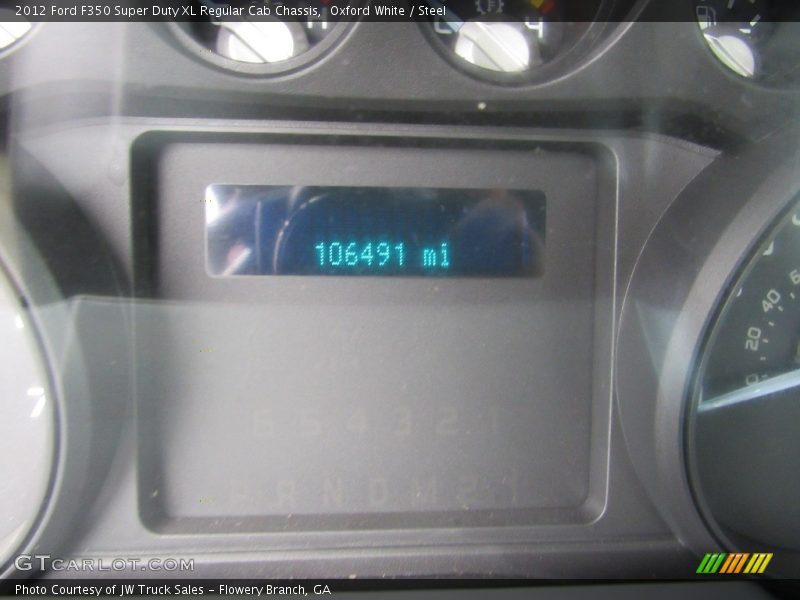 Oxford White / Steel 2012 Ford F350 Super Duty XL Regular Cab Chassis