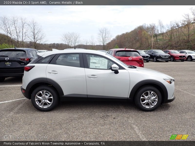 Ceramic Metallic / Black 2020 Mazda CX-3 Sport AWD