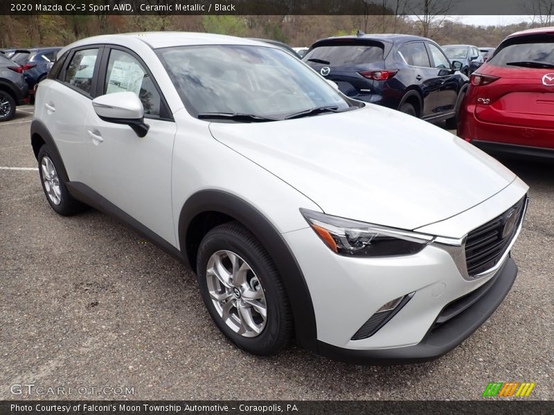 Ceramic Metallic / Black 2020 Mazda CX-3 Sport AWD