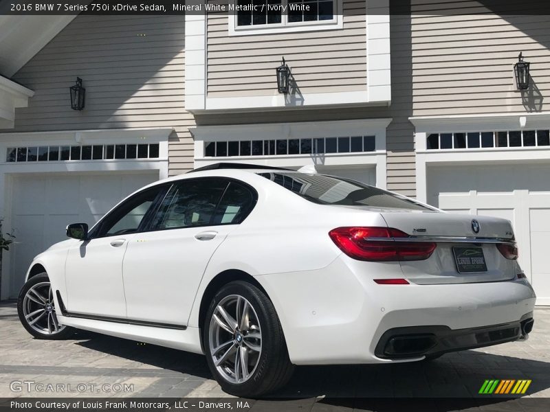 Mineral White Metallic / Ivory White 2016 BMW 7 Series 750i xDrive Sedan