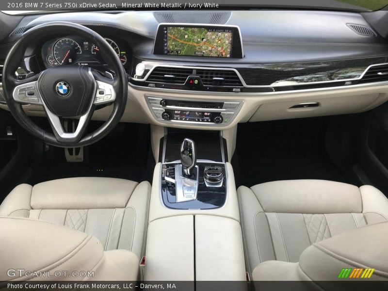 Mineral White Metallic / Ivory White 2016 BMW 7 Series 750i xDrive Sedan