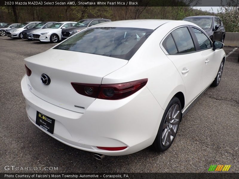 Snowflake White Pearl Mica / Black 2020 Mazda MAZDA3 Select Sedan AWD