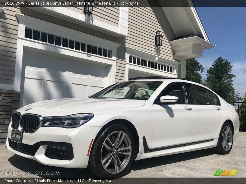 Mineral White Metallic / Ivory White 2016 BMW 7 Series 750i xDrive Sedan