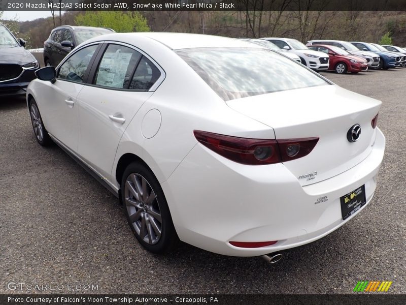 Snowflake White Pearl Mica / Black 2020 Mazda MAZDA3 Select Sedan AWD