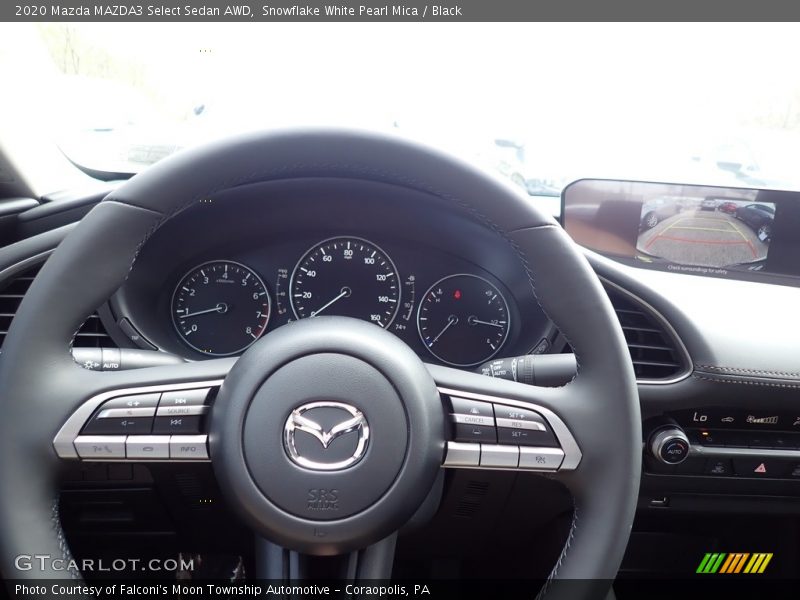 Snowflake White Pearl Mica / Black 2020 Mazda MAZDA3 Select Sedan AWD