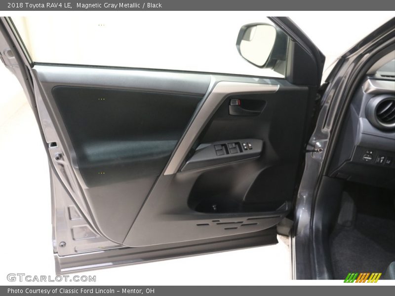 Magnetic Gray Metallic / Black 2018 Toyota RAV4 LE