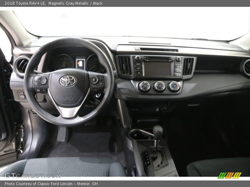 Magnetic Gray Metallic / Black 2018 Toyota RAV4 LE