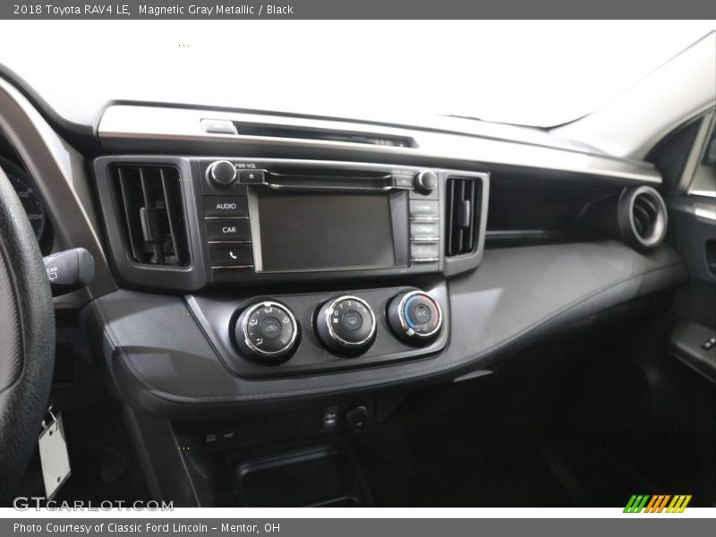 Magnetic Gray Metallic / Black 2018 Toyota RAV4 LE