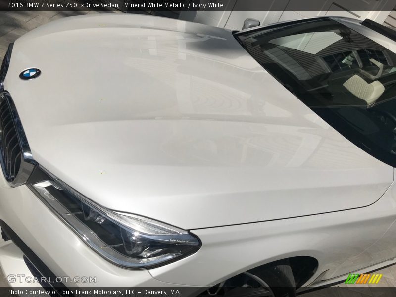 Mineral White Metallic / Ivory White 2016 BMW 7 Series 750i xDrive Sedan