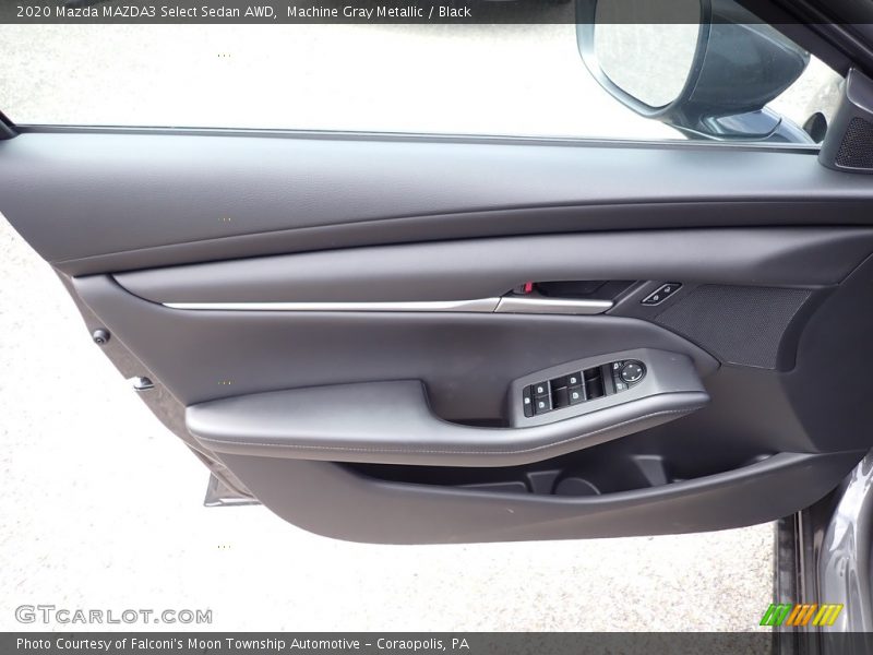 Machine Gray Metallic / Black 2020 Mazda MAZDA3 Select Sedan AWD