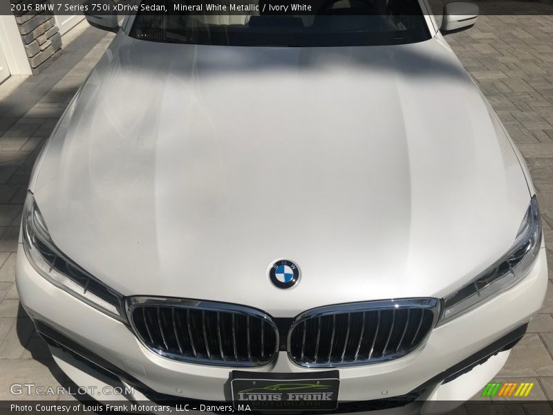 Mineral White Metallic / Ivory White 2016 BMW 7 Series 750i xDrive Sedan