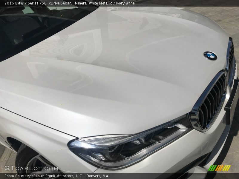 Mineral White Metallic / Ivory White 2016 BMW 7 Series 750i xDrive Sedan