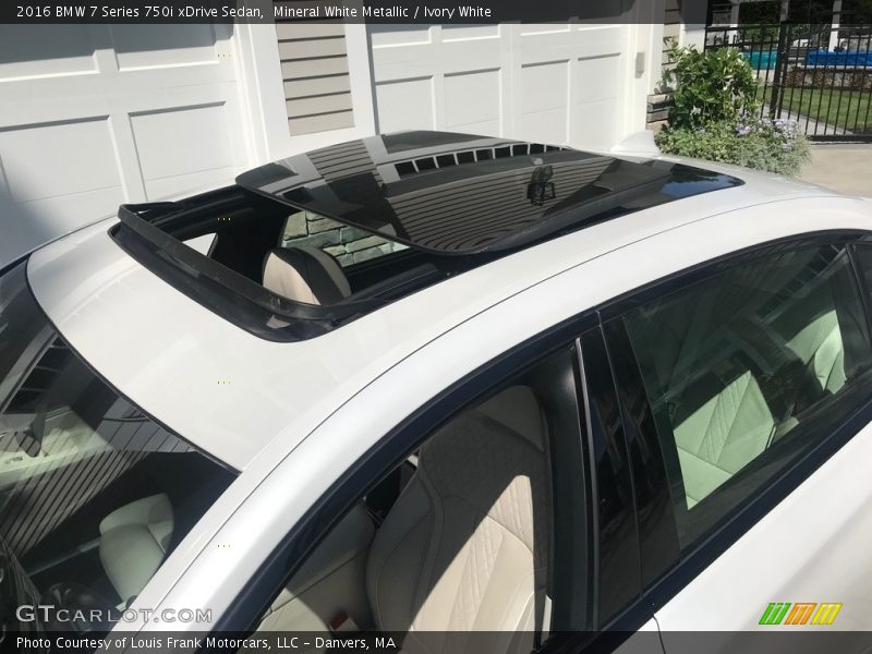Mineral White Metallic / Ivory White 2016 BMW 7 Series 750i xDrive Sedan