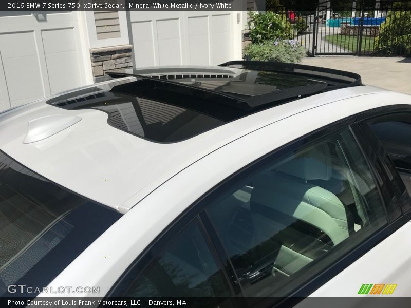 Mineral White Metallic / Ivory White 2016 BMW 7 Series 750i xDrive Sedan