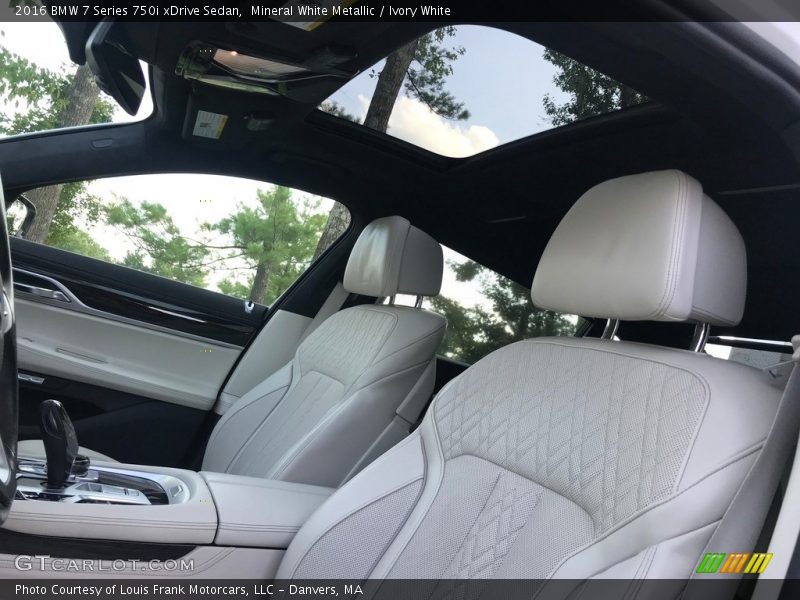 Mineral White Metallic / Ivory White 2016 BMW 7 Series 750i xDrive Sedan