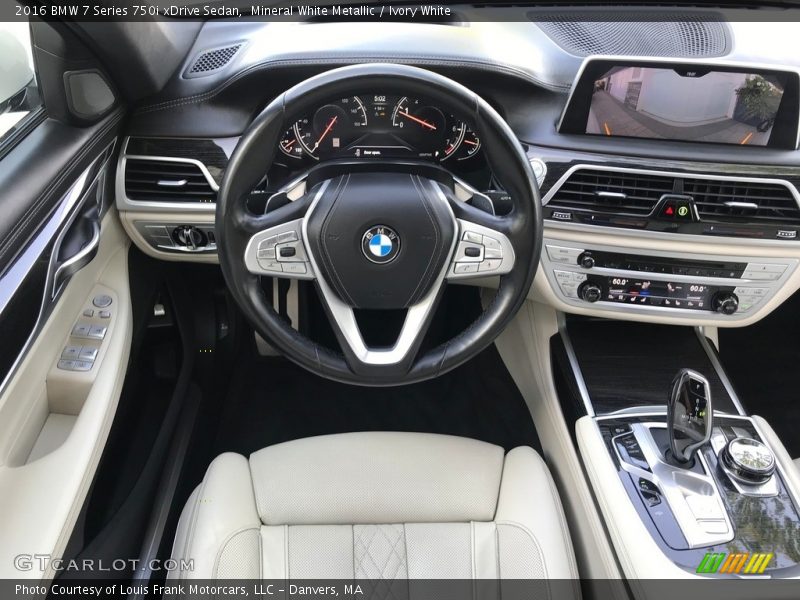 Mineral White Metallic / Ivory White 2016 BMW 7 Series 750i xDrive Sedan
