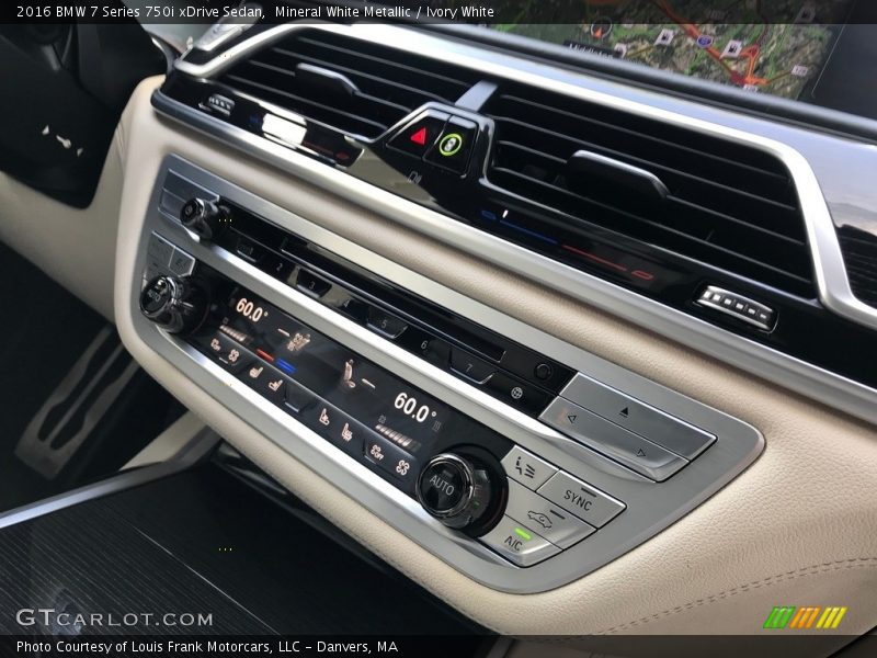 Mineral White Metallic / Ivory White 2016 BMW 7 Series 750i xDrive Sedan