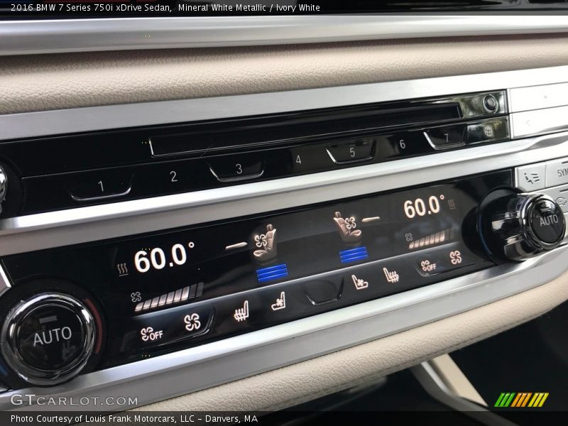 Mineral White Metallic / Ivory White 2016 BMW 7 Series 750i xDrive Sedan