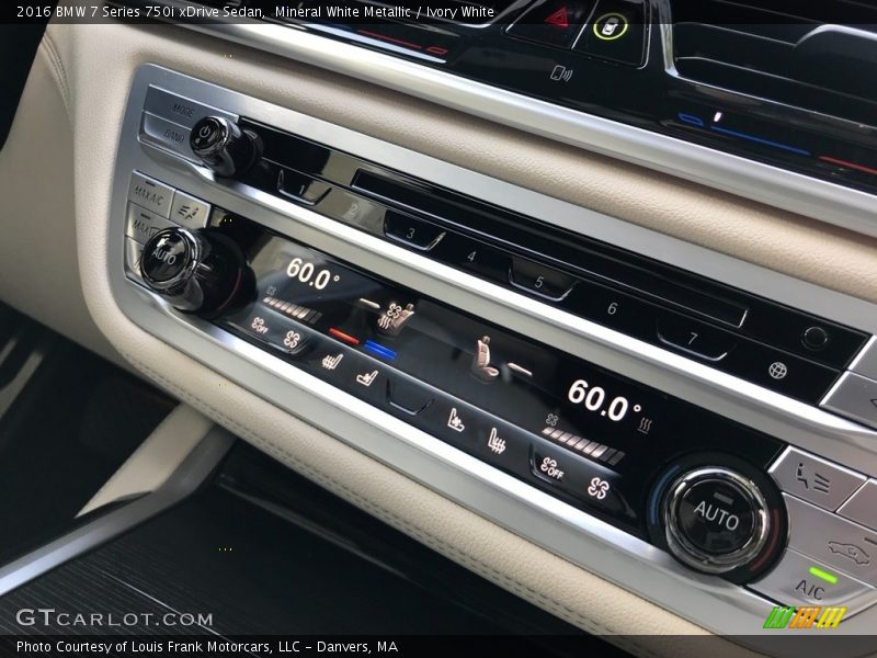 Mineral White Metallic / Ivory White 2016 BMW 7 Series 750i xDrive Sedan