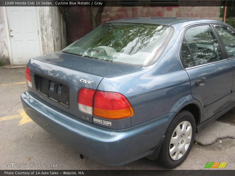 Cyclone Blue Metallic / Gray 1998 Honda Civic LX Sedan