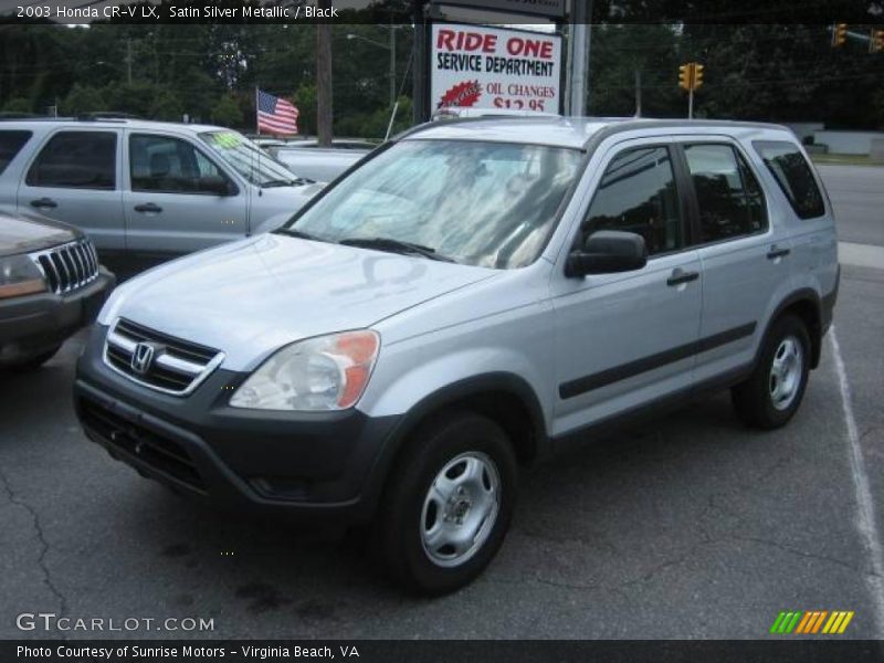 Satin Silver Metallic / Black 2003 Honda CR-V LX