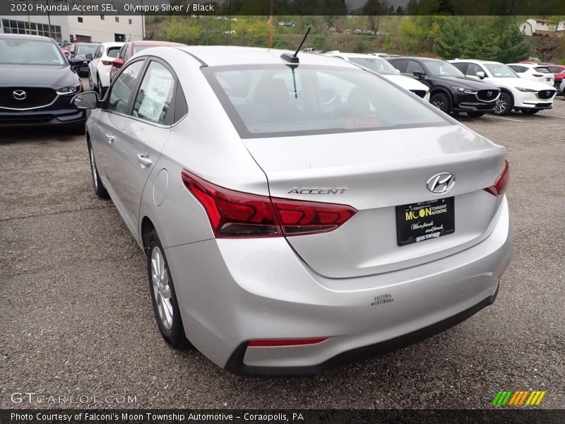 Olympus Silver / Black 2020 Hyundai Accent SEL