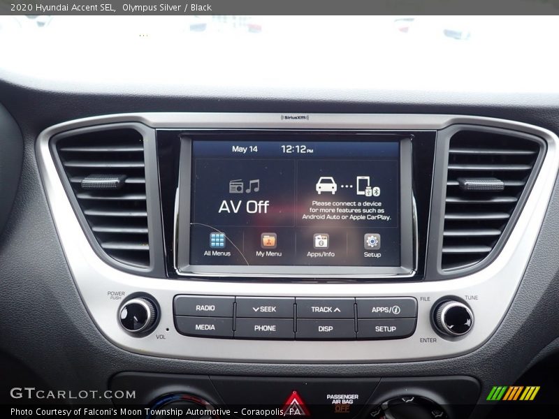 Olympus Silver / Black 2020 Hyundai Accent SEL