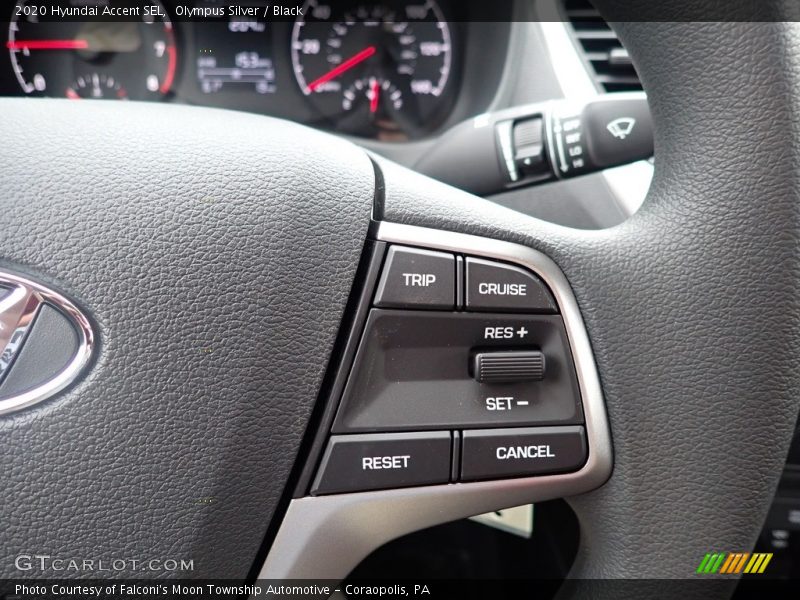 Olympus Silver / Black 2020 Hyundai Accent SEL