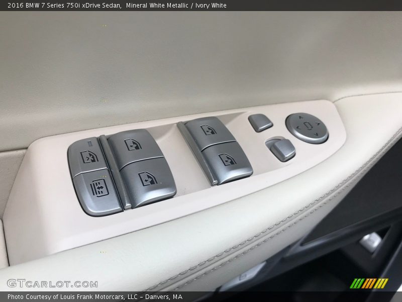 Mineral White Metallic / Ivory White 2016 BMW 7 Series 750i xDrive Sedan