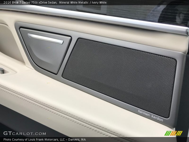 Mineral White Metallic / Ivory White 2016 BMW 7 Series 750i xDrive Sedan