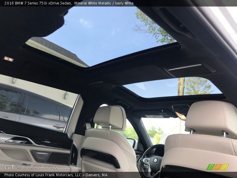 Mineral White Metallic / Ivory White 2016 BMW 7 Series 750i xDrive Sedan