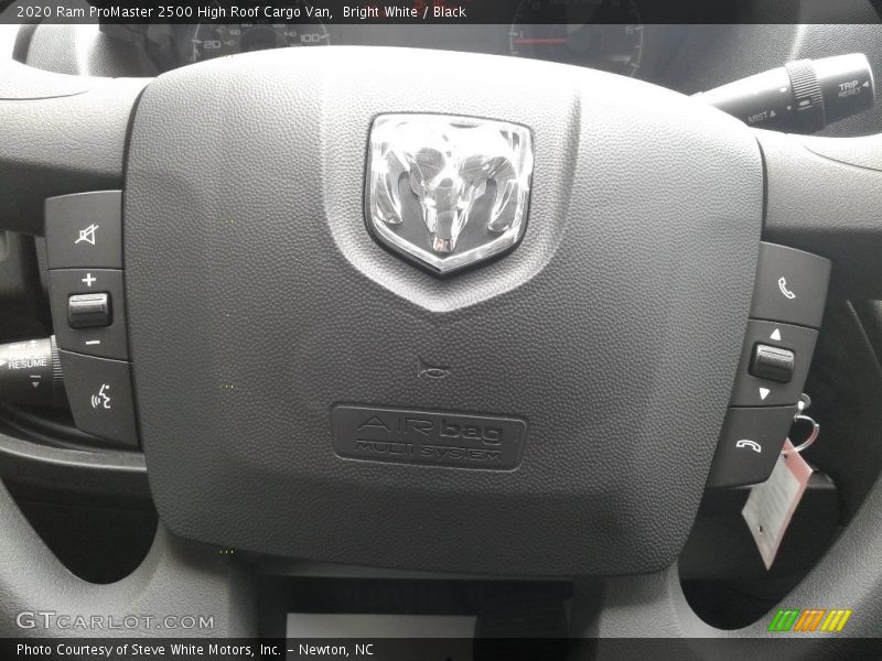 Bright White / Black 2020 Ram ProMaster 2500 High Roof Cargo Van