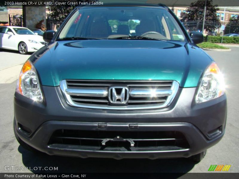 Clover Green Pearl / Saddle 2003 Honda CR-V LX 4WD