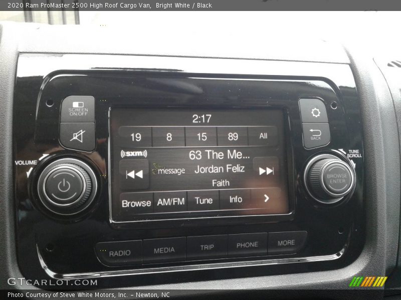 Bright White / Black 2020 Ram ProMaster 2500 High Roof Cargo Van